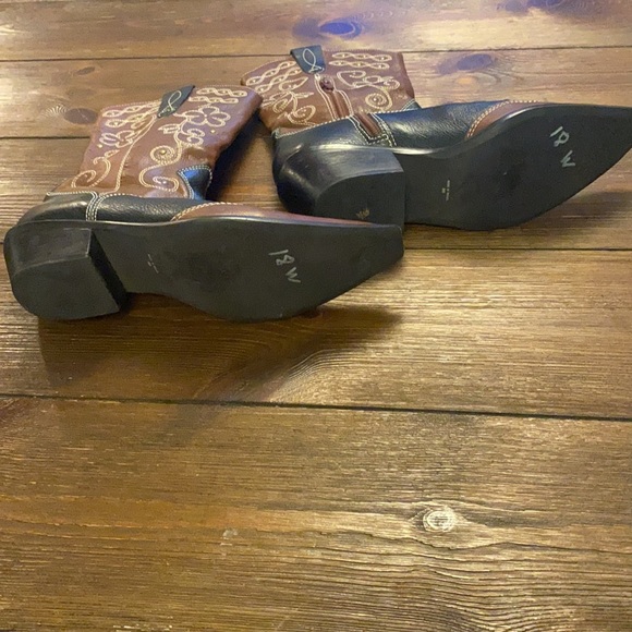 Matisse Leather Cowboy Boots Made in Brazil - Picture 3 of 8